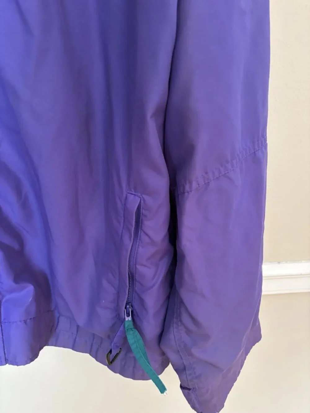 Vtg Columbia Mens XL Bugaboo Outer Shell Nylon Radial Sleeve Purple Green Black